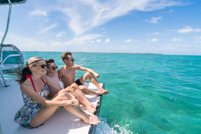 Explore the caribbean islands in the boat