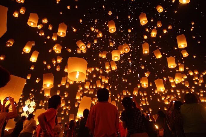 Sky Lanterns in china