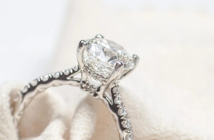 Shape and Setting of Engagement Ring Diamond